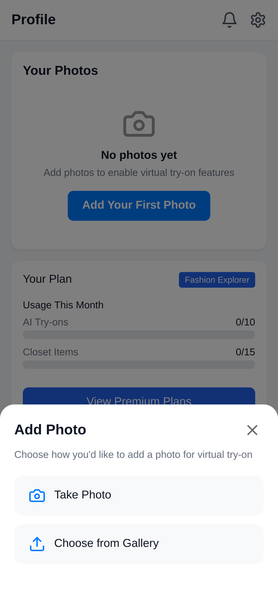 Upload Photos screenshot
